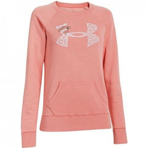 Vintage Under Armour Pink Hunt Legacy Sweatshirt - Picture 1 of 11